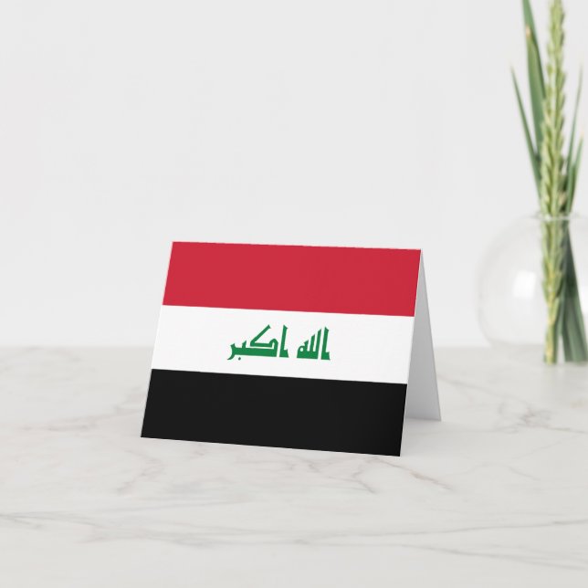 Iraq flag note card (Front)