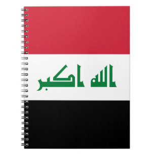 Iraq flag notebook