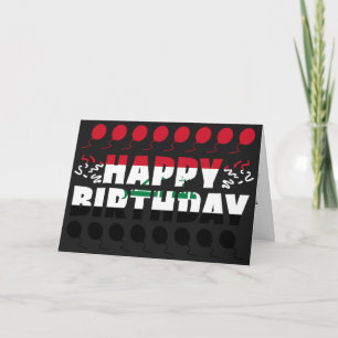 Iraq Flag Patriotic Birthday Card