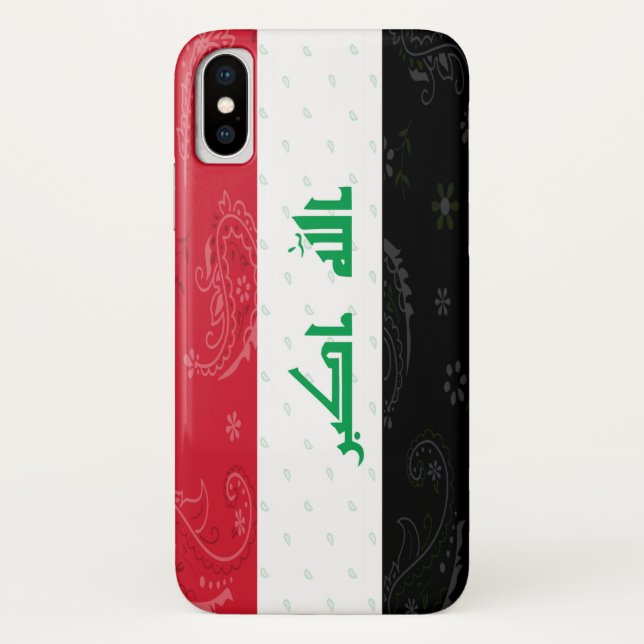 Iraq Flag Phone Case (Back)