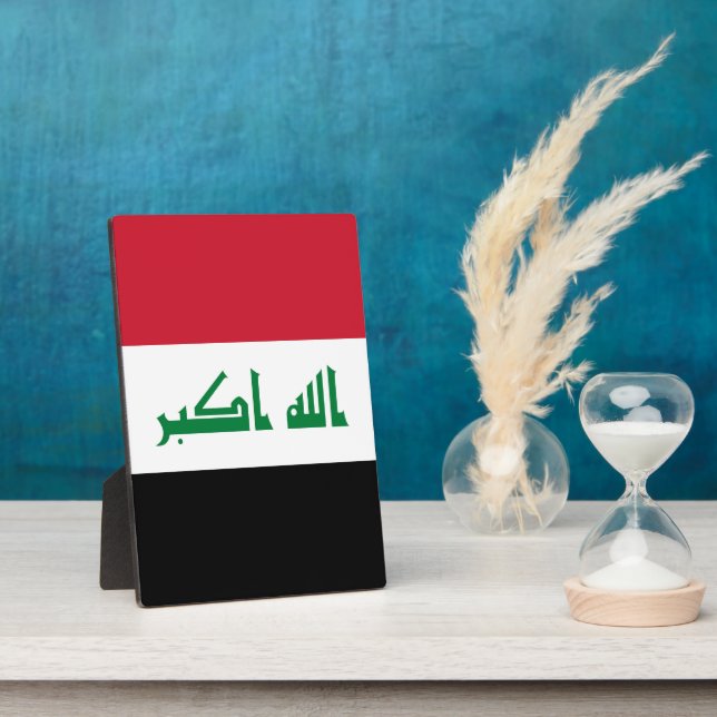 Iraq flag plaque (Side)