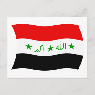 Iraq Flag Postcard