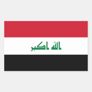 Iraq Flag Rectangular Sticker