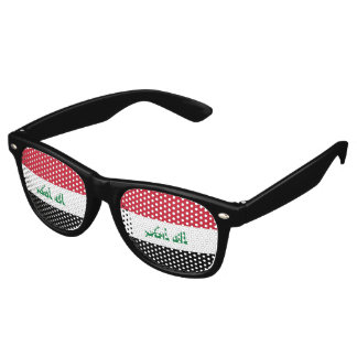 Iraq flag retro sunglasses