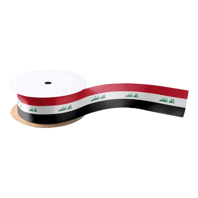 Iraq Flag Satin Ribbon (Spool)