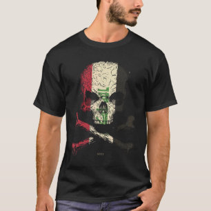 Iraq Flag Skull Crossbones T-Shirt
