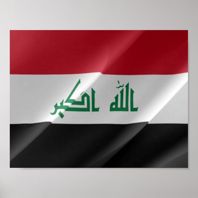 Iraq - flag waving - poster (Front)