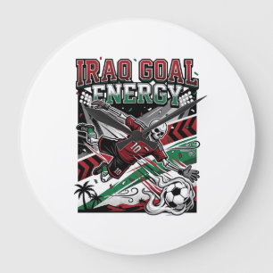 Iraq Goal Energy Skeleton Striker Nations Bold Soc Large Clock