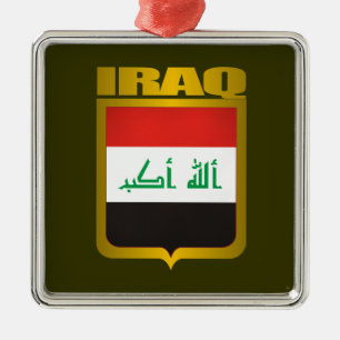 "Iraq Gold" Metal Ornament