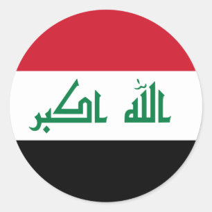 Iraq (Iraqi) Flag Classic Round Sticker
