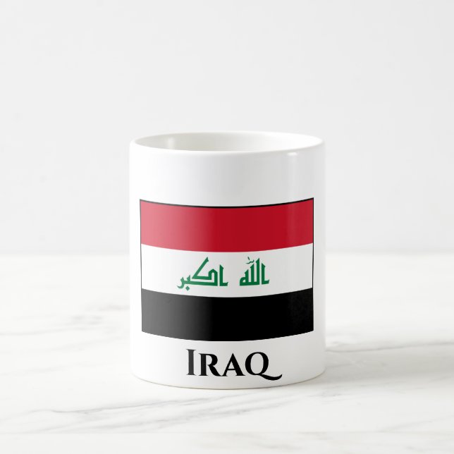 Iraq (Iraqi) Flag Coffee Mug (Center)