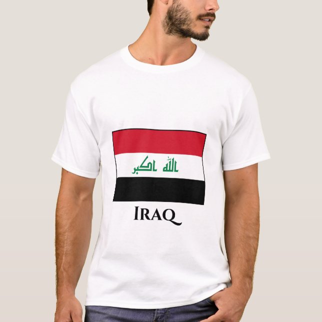 Iraq (Iraqi) Flag T-Shirt (Front)