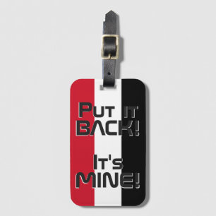 Iraq National Flag Funny Patriotic Luggage Tag