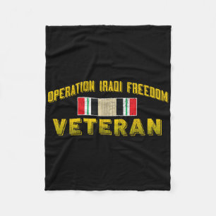 Iraq Operation Iraqi Freedom Veteran Day Gifts - B Fleece Blanket