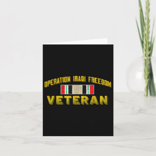Iraq Operation Iraqi Freedom Veteran Day Gifts - Card