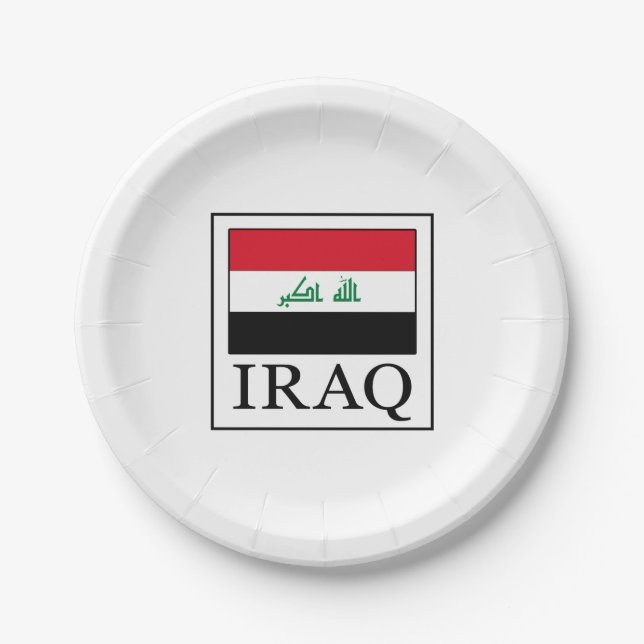 Iraq Paper Plate (Front)