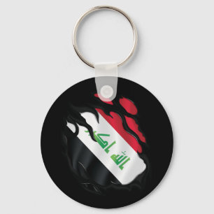 Iraq Ripped Flag Key Ring