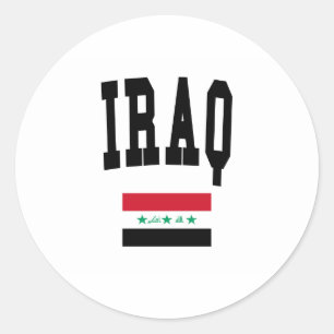 Iraq Style Classic Round Sticker
