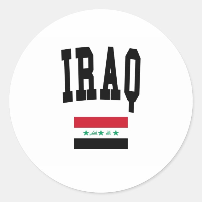 Iraq Style Classic Round Sticker (Front)
