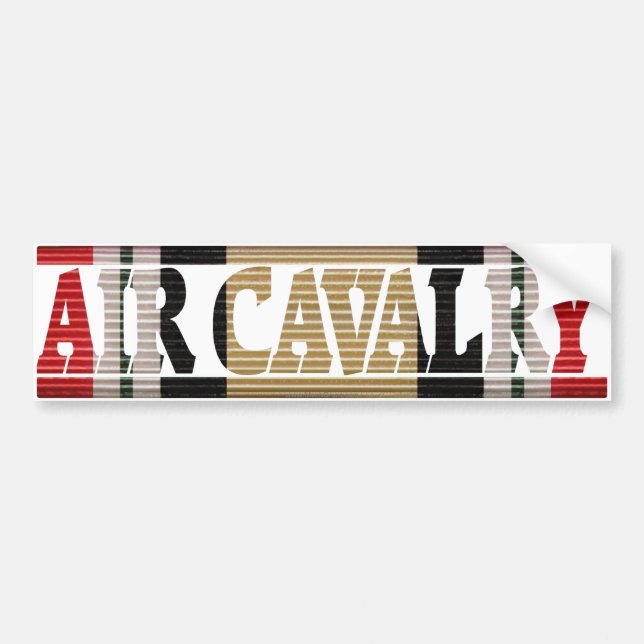 Iraq Veteran Air Cavalry Bumper Sticker (Front)