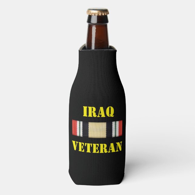 IRAQ VETERAN BOTTLE COOLER (Bottle Front)