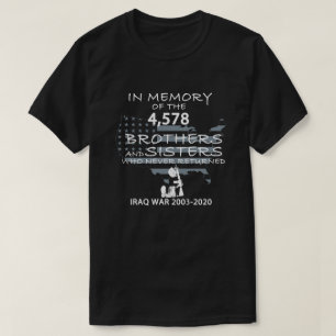 Iraq War 2003-2020 In Memory Veterans Day T-Shirt