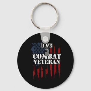 Iraq War_ Iraq Combat Veteran - Veteran Sayings Key Ring