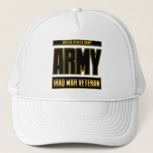IRAQ WAR VETERAN - ARMY TRUCKER HAT