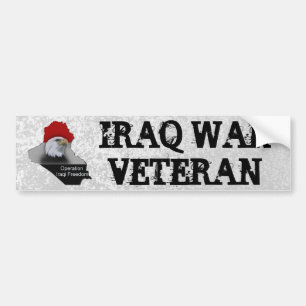 Iraq War Veteran Military Veteran Bumper Sticker