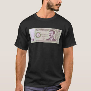 Iraqi Dinar with Saddam Hussein T-Shirt