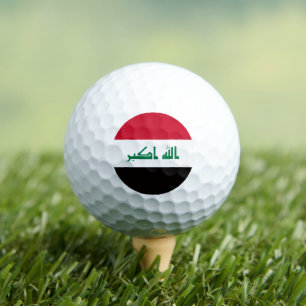 Iraqi Flag, Flag of Iraq Golf Balls
