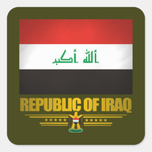 "Iraqi Pride" Square Sticker