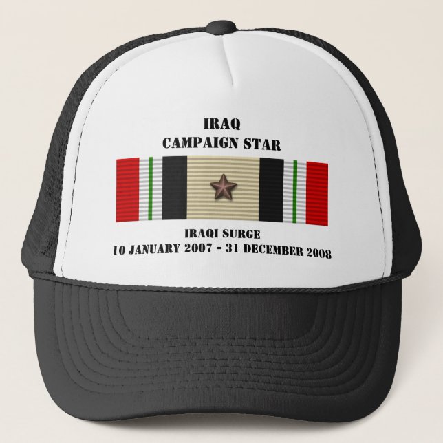 Iraqi Surge Campaign Star Trucker Hat (Front)