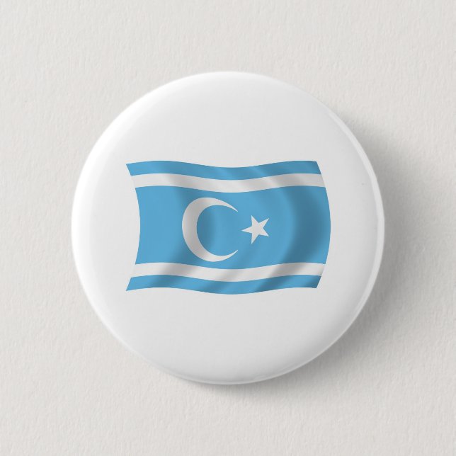 Iraqi Turkmen Flag Button (Front)