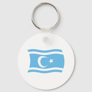 Iraqi Turkmen Flag Keychain