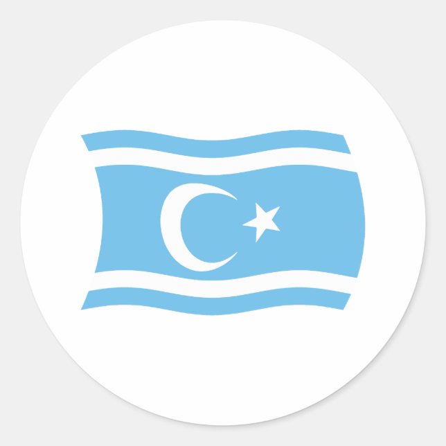 Iraqi Turkmen Flag Sticker (Front)