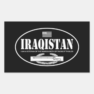 Iraqistan CIB Rectangular Sticker