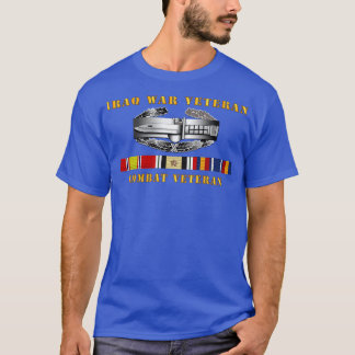 IraqVeteran Combat Action Badge w CAB IRAQ SVC T-Shirt