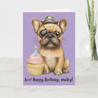 irate French Bulldog Birthday Celebration