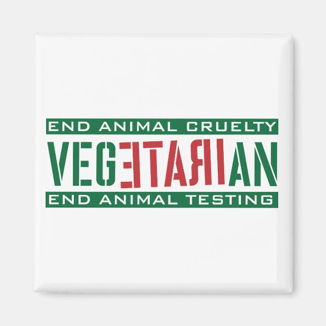 Irate Vegetarian Magnet (Front)