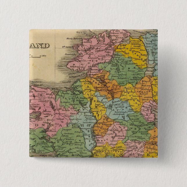 Ireland 10 15 cm square badge (Front)