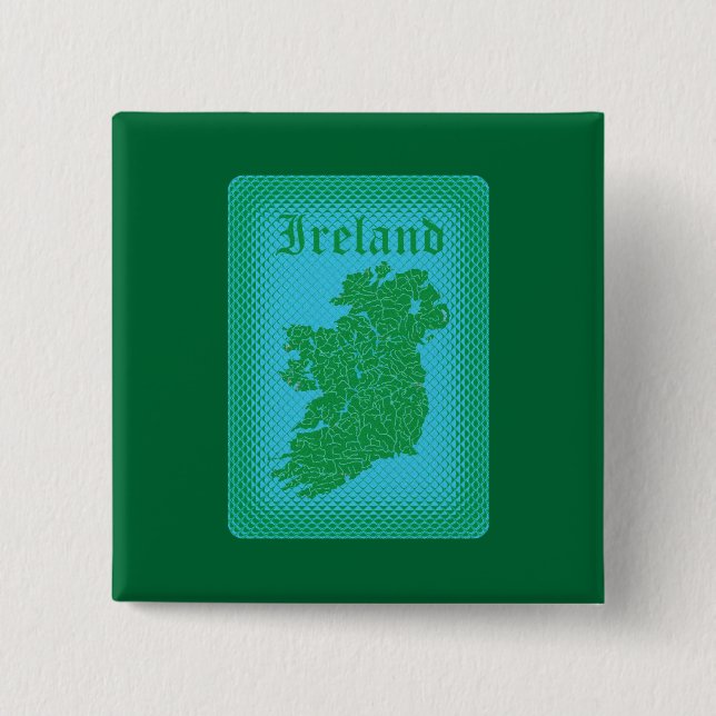Ireland 15 Cm Square Badge (Front)