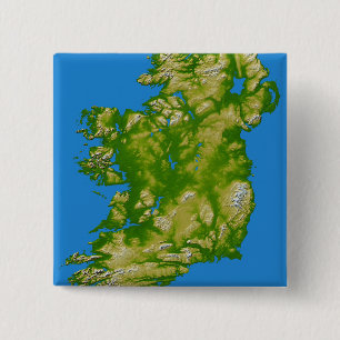 Ireland 15 Cm Square Badge