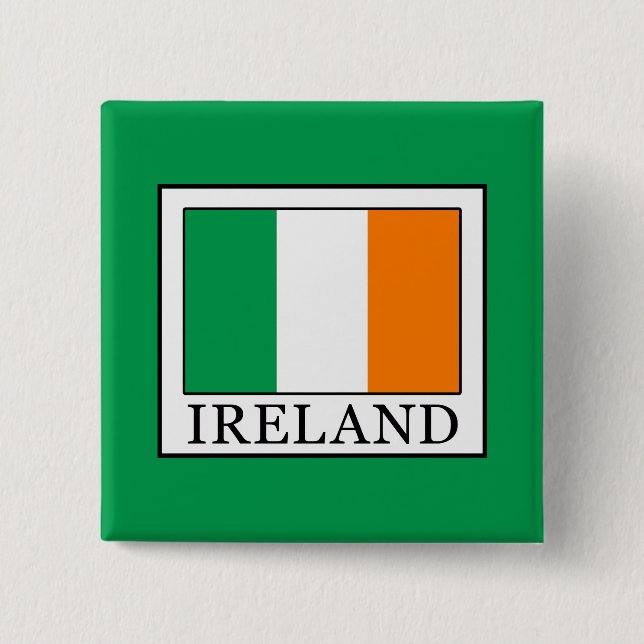 Ireland 15 Cm Square Badge (Front)