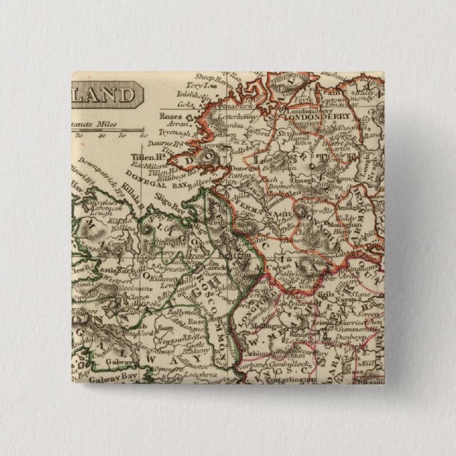 Ireland 18 15 cm square badge (Front)