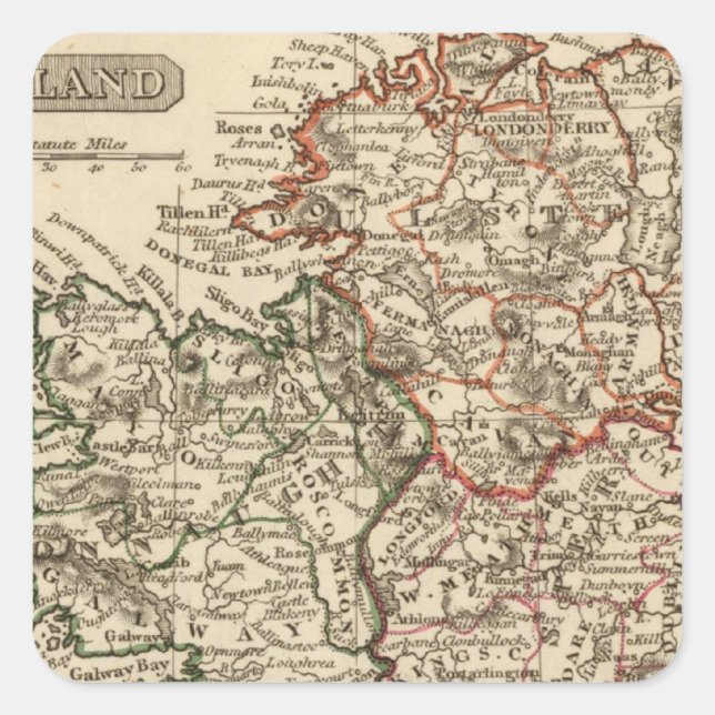 Ireland 18 square sticker (Front)