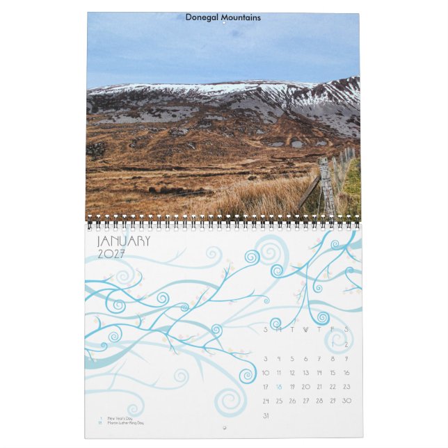 Ireland 2011 calendar (Jan 2027)