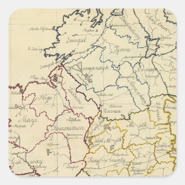 Ireland 21 square sticker (Front)