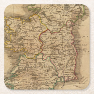 Ireland 4 2 square paper coaster
