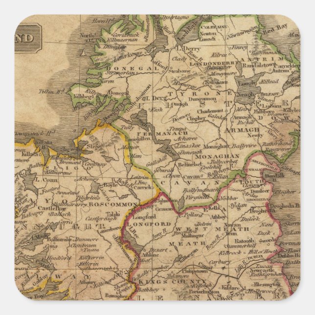 Ireland 4 square sticker (Front)